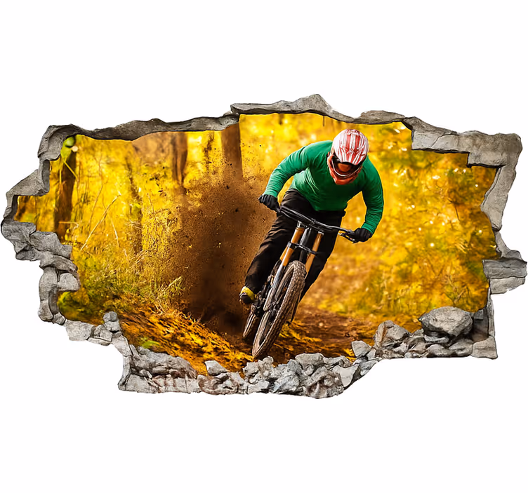 Store enrouleur salon brèche de poussière d'automne - TenStickers