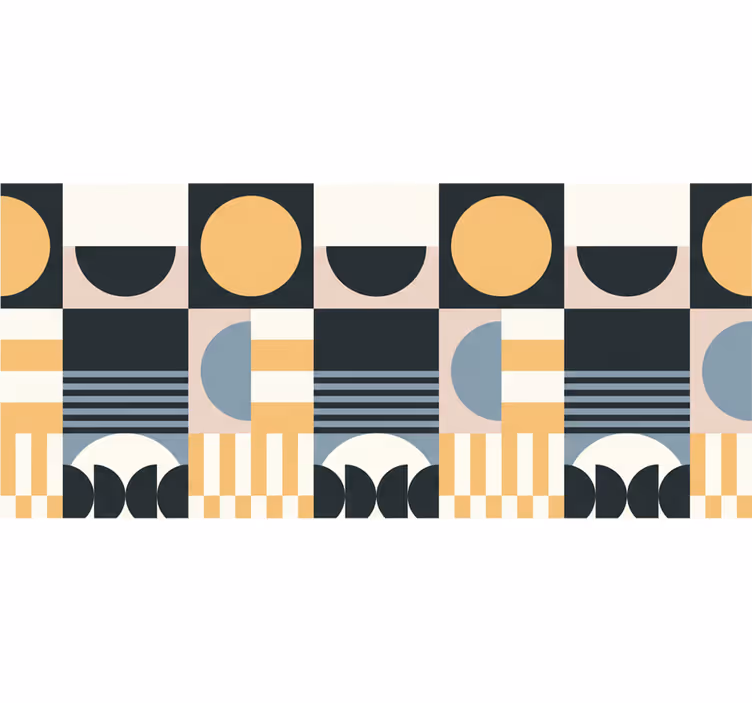 Store enrouleur salon motif moderne abstrait - TenStickers