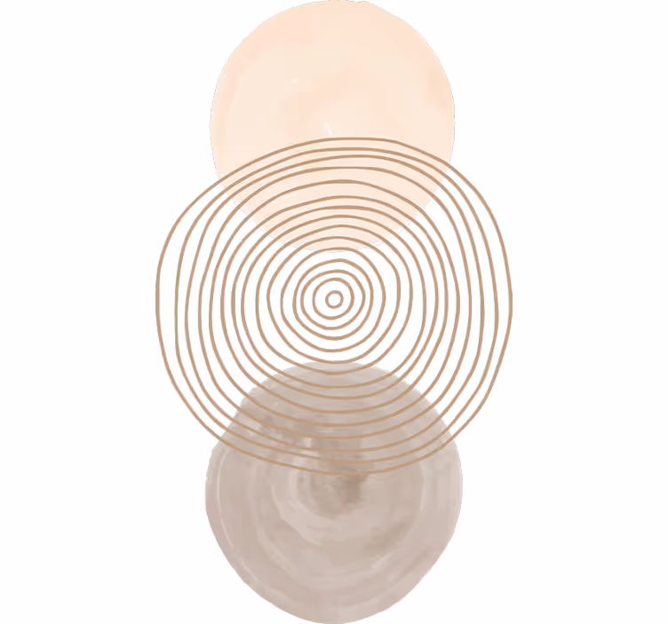 Store enrouleur chambre motifs ronds et lignes - TenStickers
