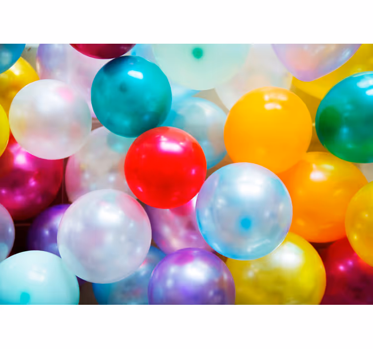 Store enrouleur pour chambre enfant ballons colorés - TenStickers