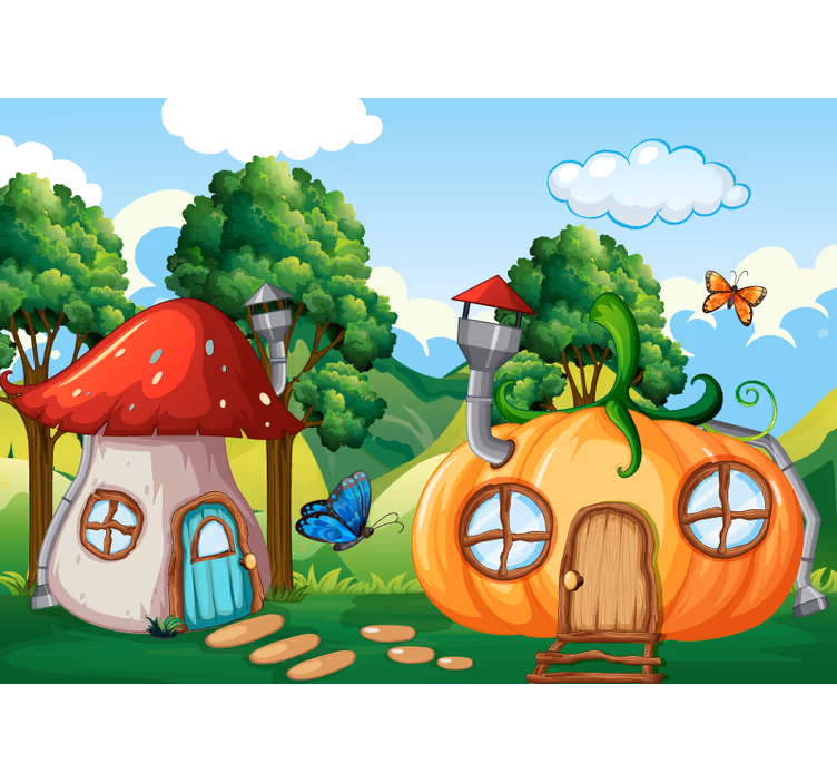 Store enrouleur pour chambre enfant forêt féerique - TenStickers