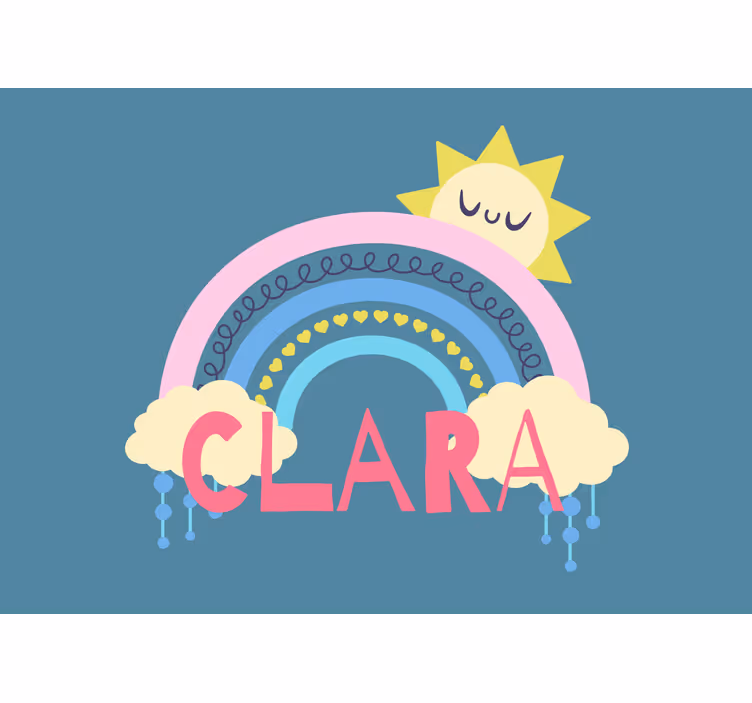 Store enrouleur pour chambre enfant arc-en-ciel personnalisé - TenStickers