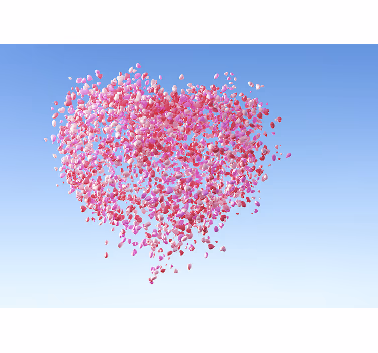Store enrouleur pour chambre enfant ballons cœur amoureux - TenStickers