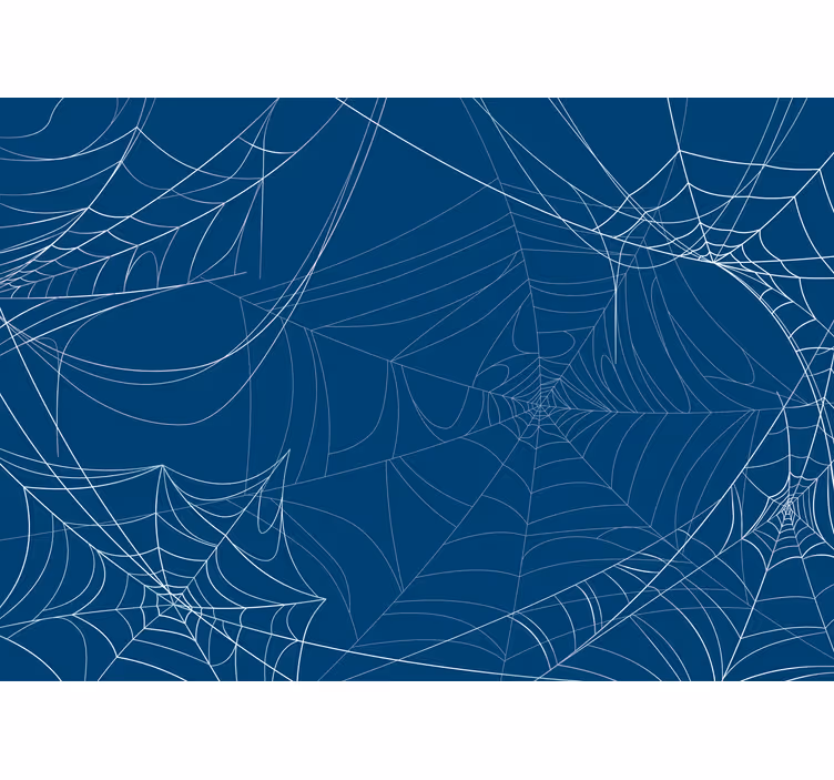 Store enrouleur pour chambre enfant toile d'araignée bleue - TenStickers