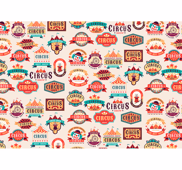 Store enrouleur pour chambre enfant design ticket de cirque - TenStickers