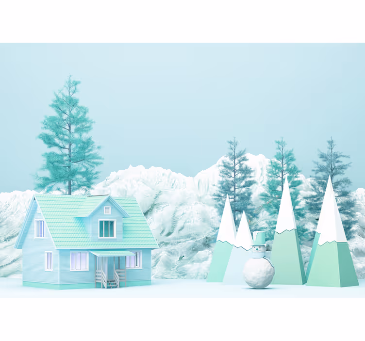Store enrouleur pour chambre enfant ferme dans les bois - TenStickers