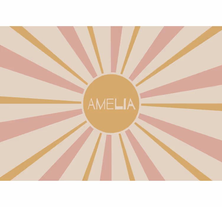 Store enrouleur pour chambre enfant soleil coloré boho - TenStickers