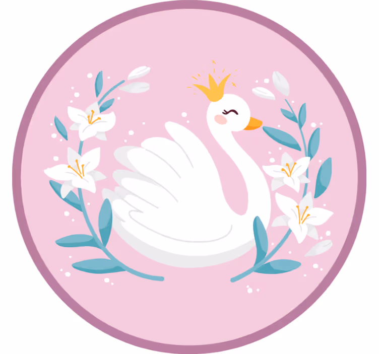Store enrouleur pour chambre enfant reine des cygnes - TenStickers