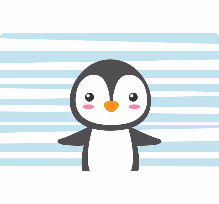 Store enrouleur pour chambre enfant pingouin joyeux - TenStickers