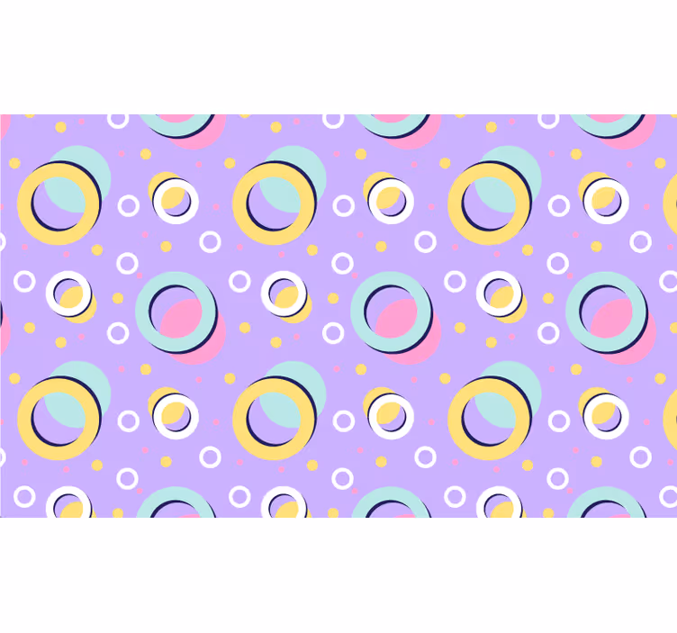 Store enrouleur pour chambre enfant cercles colorés - TenStickers