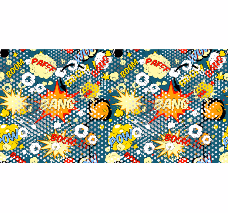 Store enrouleur pour chambre enfant motif explosion bd - TenStickers