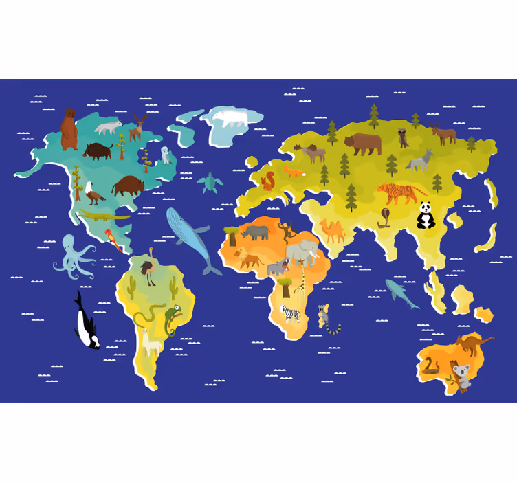 Store enrouleur pour chambre enfant faune et flore - TenStickers