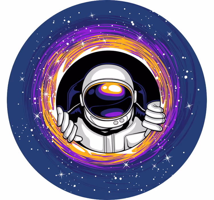 Store enrouleur pour chambre enfant astronaute dans l'espace - TenStickers