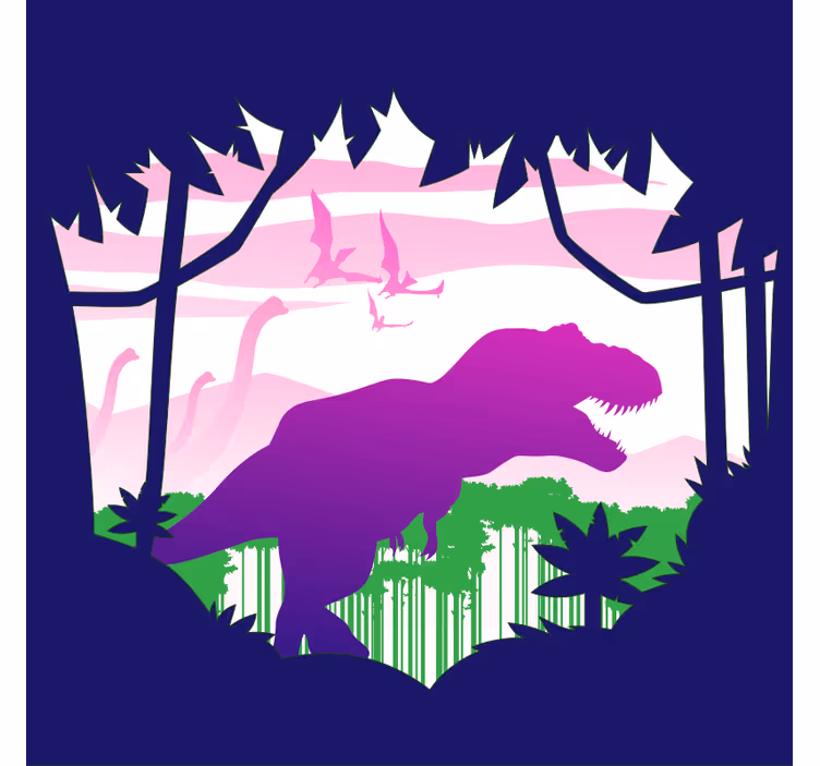 Store enrouleur pour chambre enfant dinosaure géant - TenStickers