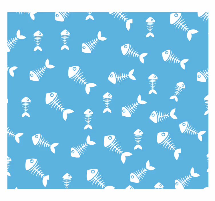 Store enrouleur pour chambre enfant os de poisson - TenStickers
