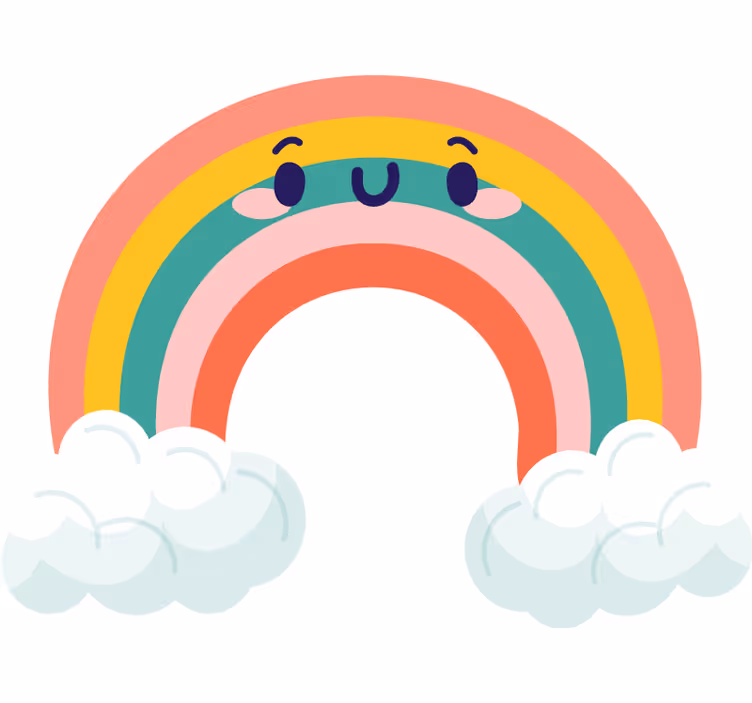 Store enrouleur pour chambre enfant nuages souriants - TenStickers