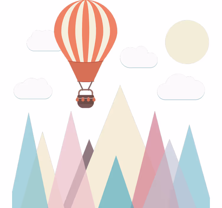 Store enrouleur pour chambre enfant motif géométrique - TenStickers