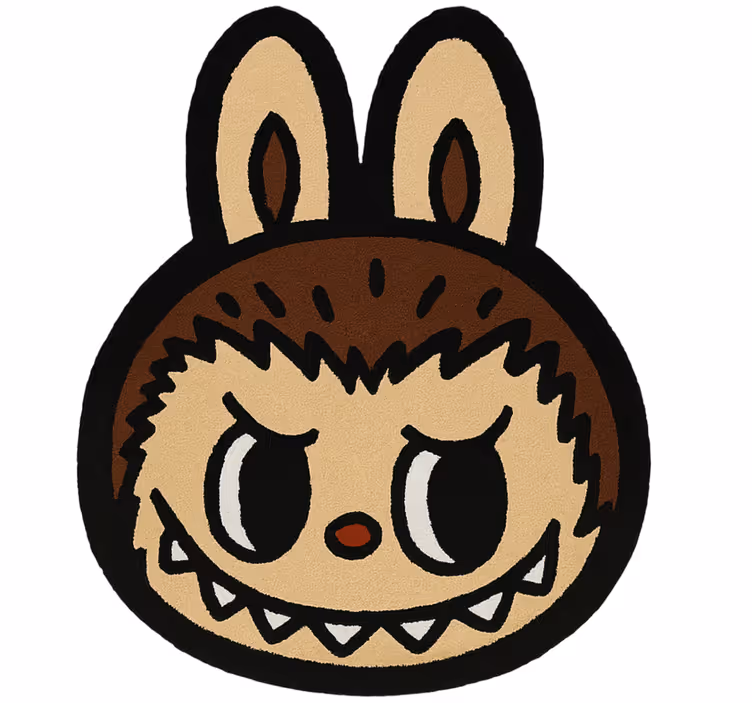 Store enrouleur pour chambre enfant labubu marron classique - TenStickers