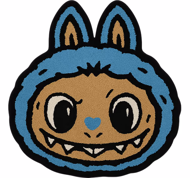 Store enrouleur pour chambre enfant design labubu bleu - TenStickers