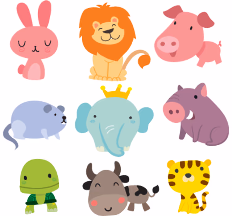 Store enrouleur pour chambre enfant animaux enfants - TenStickers