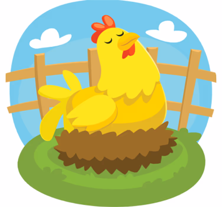 Store enrouleur pour chambre enfant poule pondeuse - TenStickers