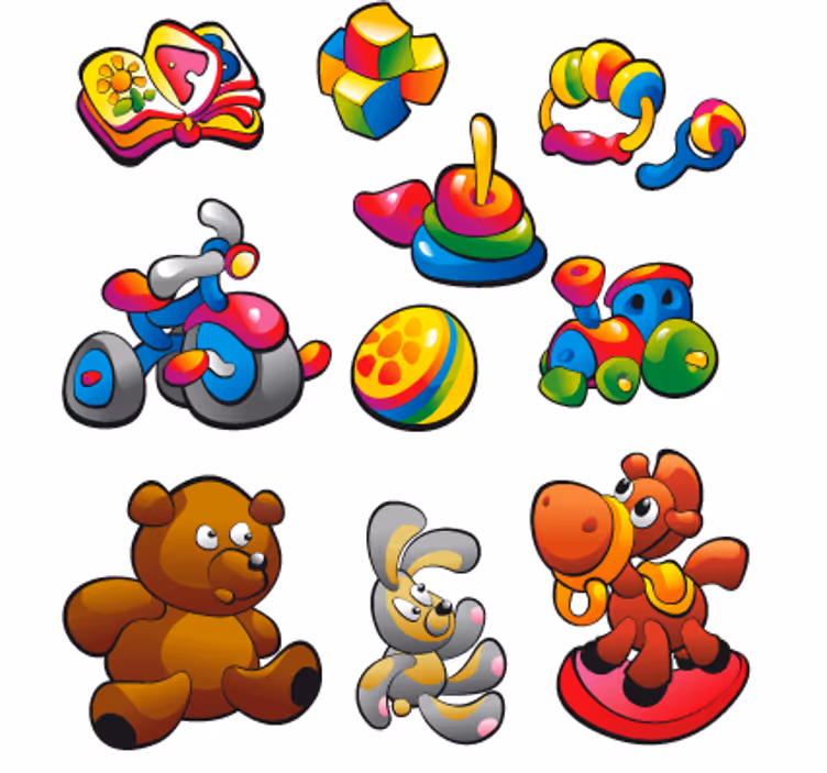 Store enrouleur pour chambre enfant collection de jouets - TenStickers