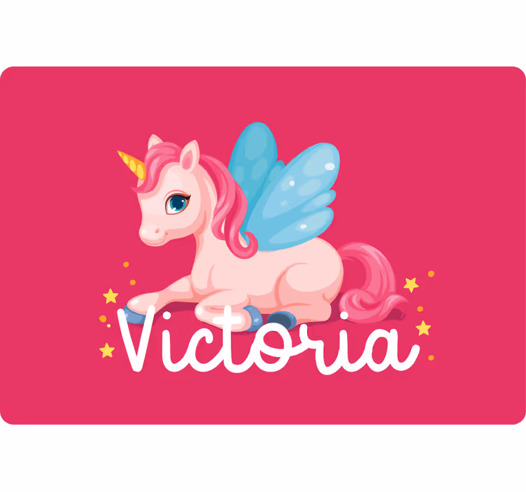 Store enrouleur pour chambre enfant licorne rose joyeuse - TenStickers