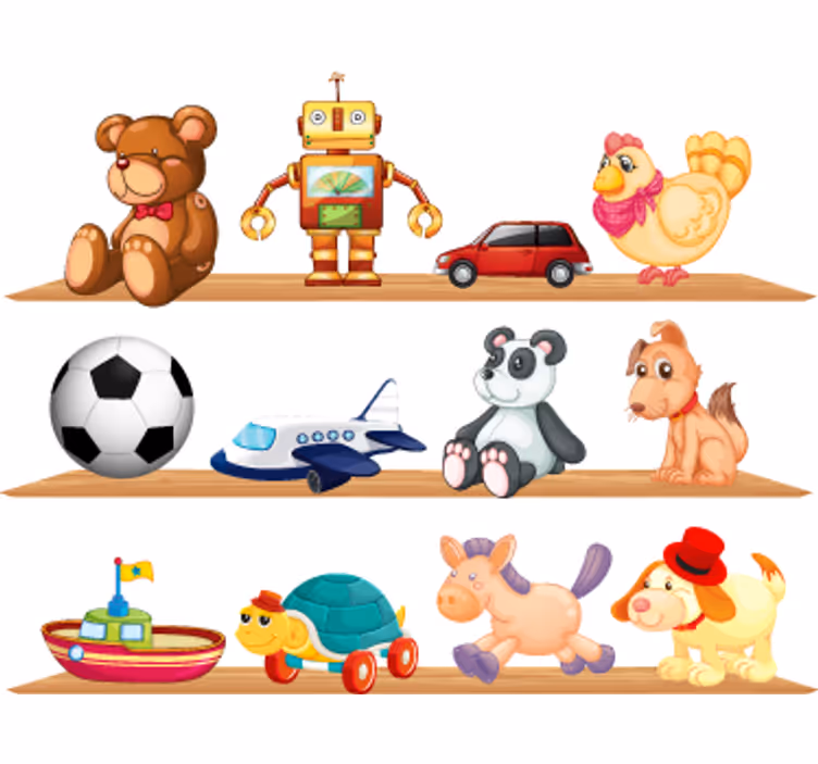 Store enrouleur pour chambre enfant et étagères à jouets - TenStickers