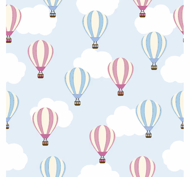 Store enrouleur pour chambre enfant ciel et ballons - TenStickers