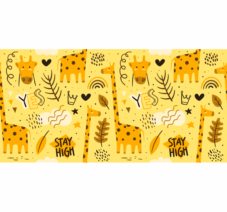 Store enrouleur pour chambre enfant girafes - TenStickers