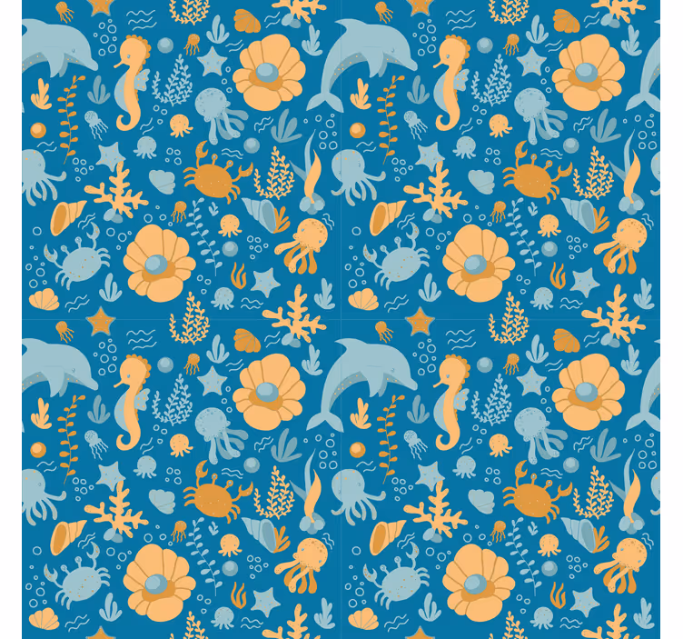 Store enrouleur pour chambre enfant dessin marin - TenStickers