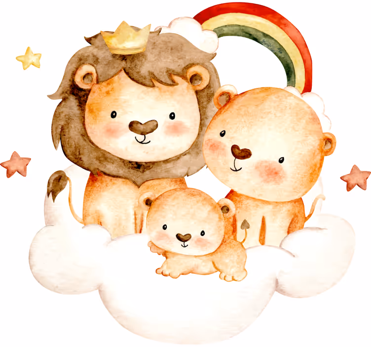 Store enrouleur pour chambre enfant animaux et nuages - TenStickers