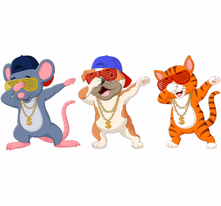 Store enrouleur pour chambre enfant animaux amusants - TenStickers