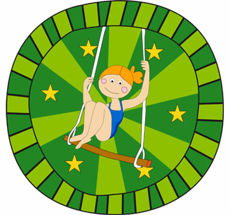Store enrouleur pour chambre enfant berta au cirque - TenStickers