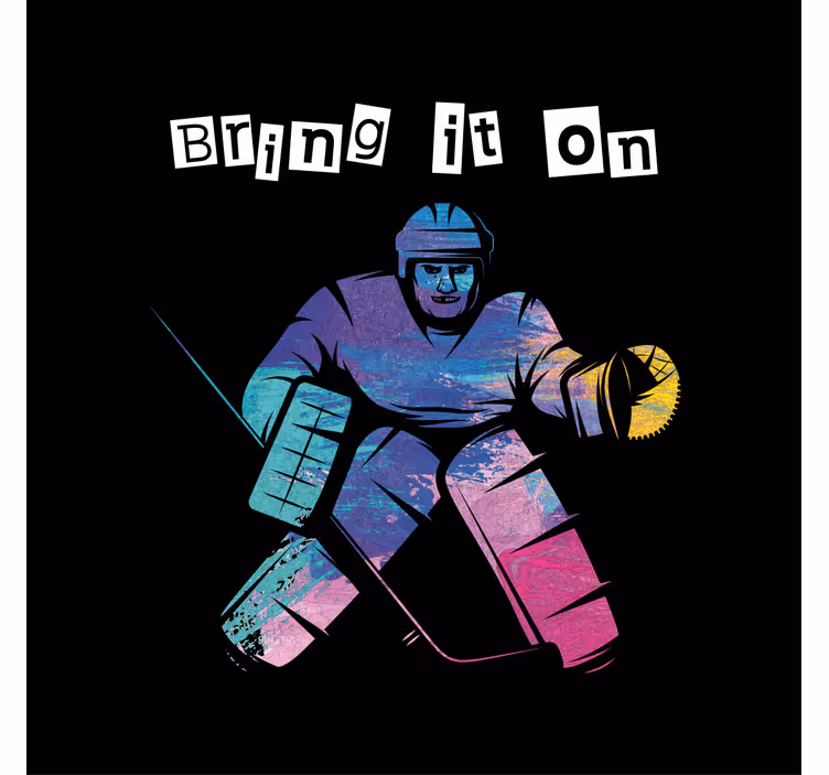 Store enrouleur pour chambre enfant hockey sur glace - TenStickers