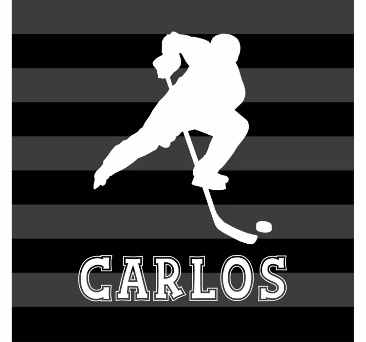 Store enrouleur pour chambre enfant hockey personnalisé - TenStickers