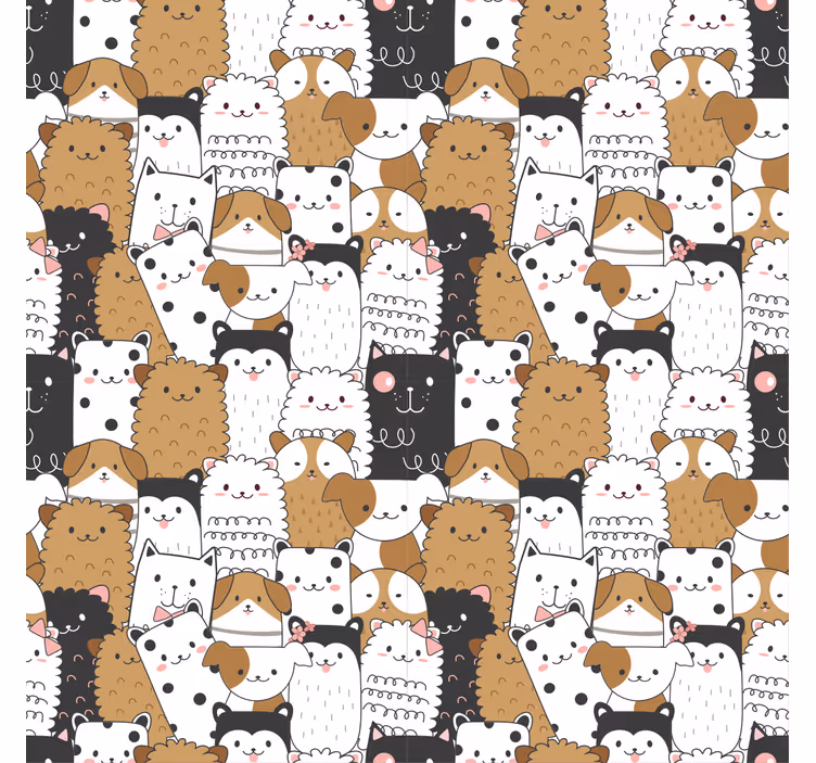 Store enrouleur pour chambre enfant chiens mignons - TenStickers