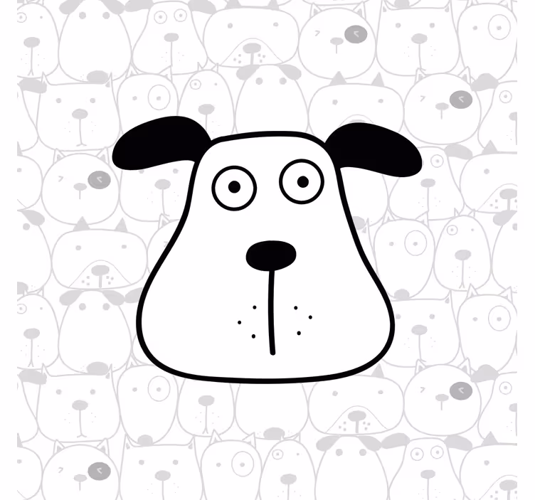 Store enrouleur pour chambre enfant motif chien dessiné - TenStickers
