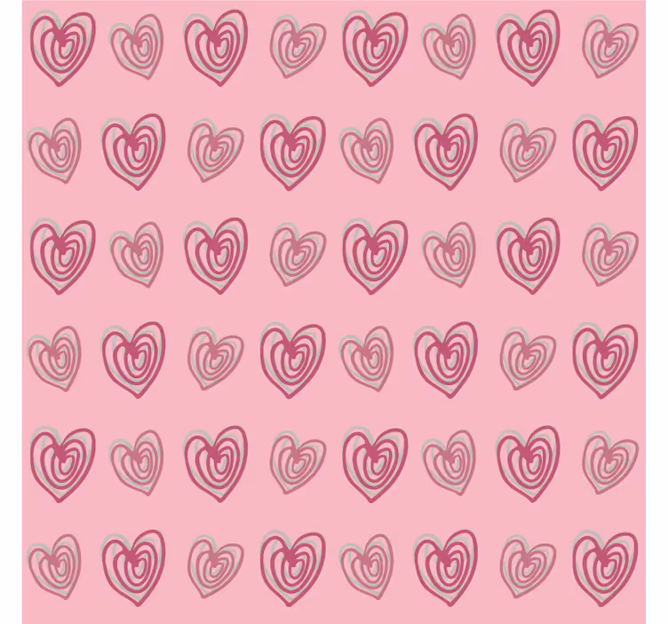 Store enrouleur pour chambre enfant motifs cœurs roses - TenStickers