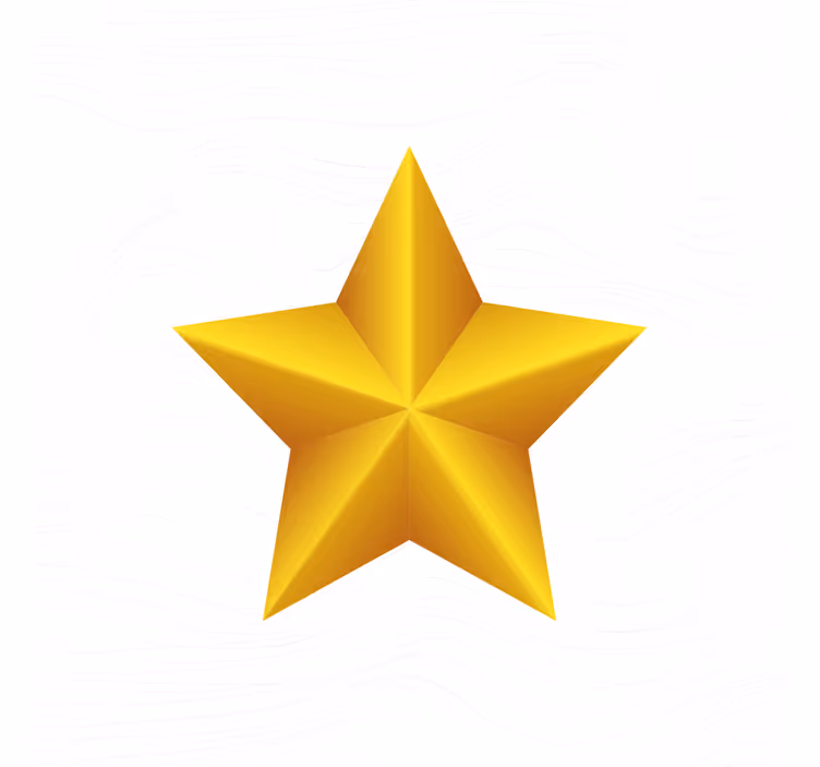 Store enrouleur pour chambre enfant étoile dorée - TenStickers
