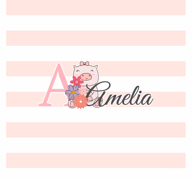 Store enrouleur pour chambre enfant animaux mignons avec nom - TenStickers