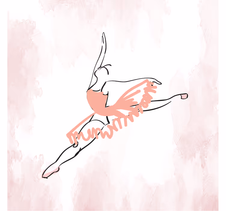 Store enrouleur pour chambre enfant danseuse ballerine - TenStickers