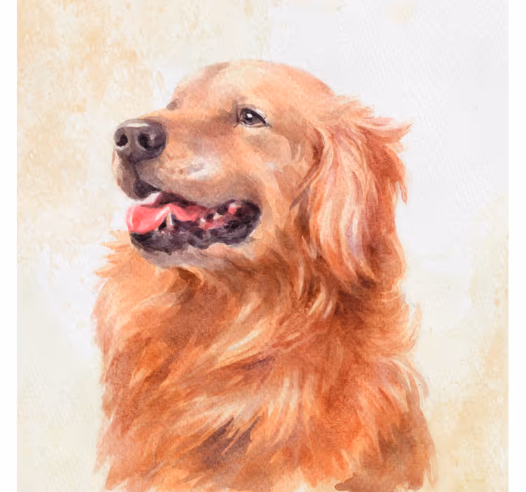 Store enrouleur pour chambre enfant style aquarelle chien - TenStickers