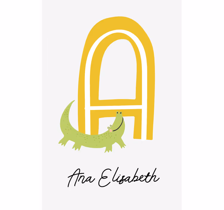 Store enrouleur pour chambre enfant lettre du prénom - TenStickers