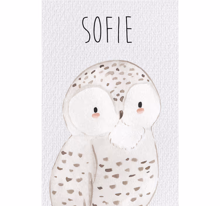 Store enrouleur pour chambre enfant hibou forêt - TenStickers