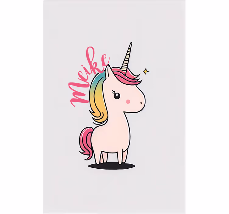 Store enrouleur pour chambre enfant licorne cartoon - TenStickers