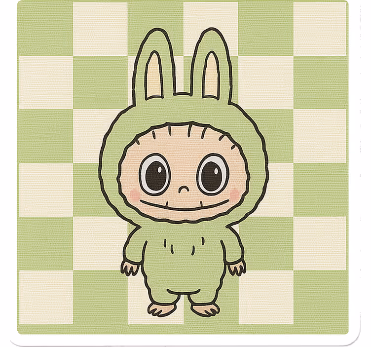Store enrouleur pour chambre enfant poupée monstre en toile - TenStickers