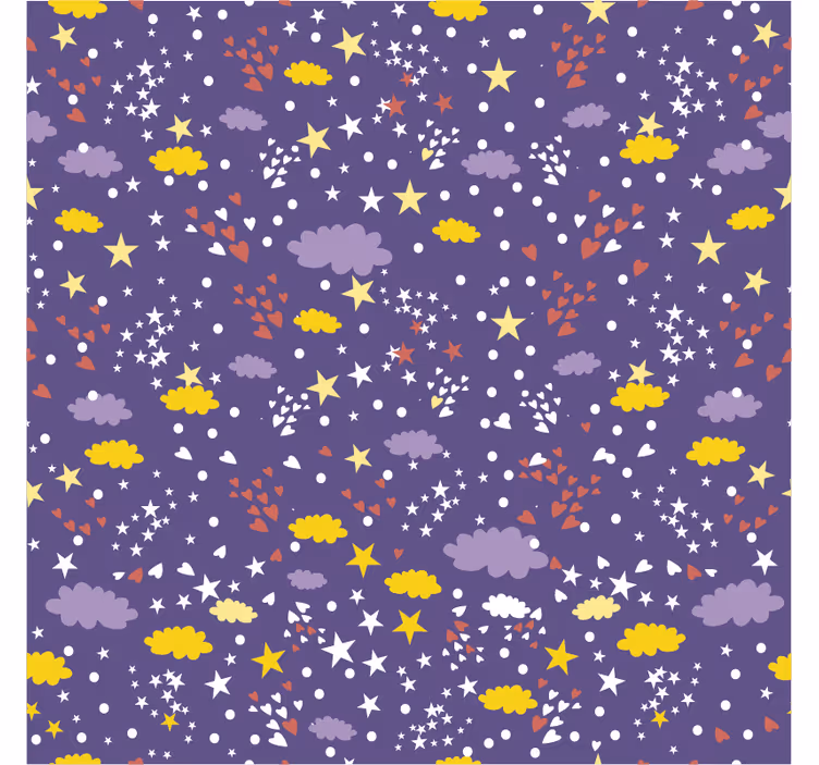 Store enrouleur pour chambre enfant étoiles et nuages - TenStickers
