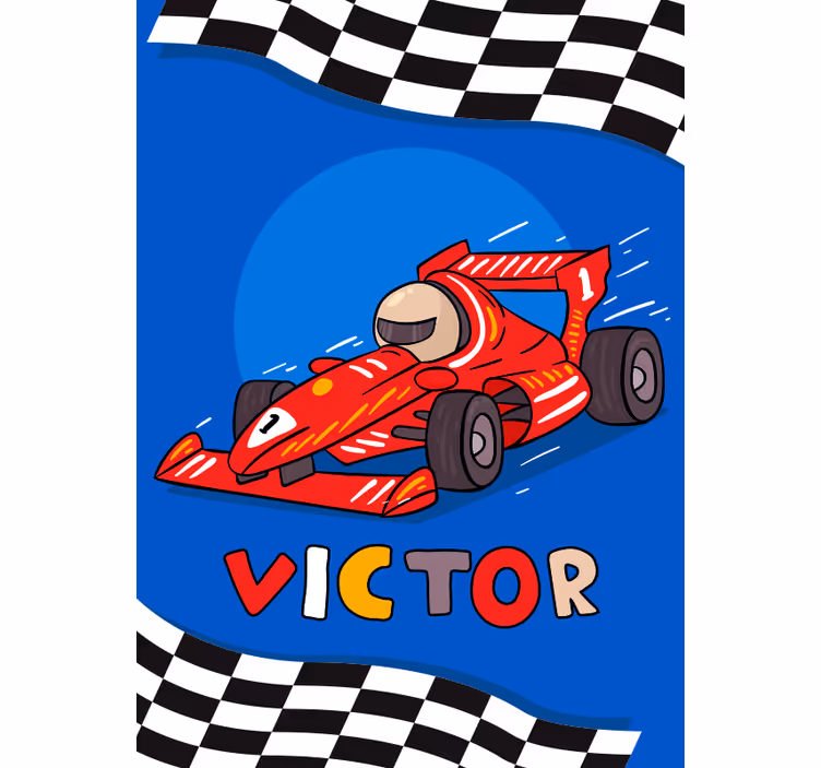 Store enrouleur pour chambre enfant f1 pour enfants - TenStickers