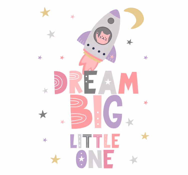 Store enrouleur pour chambre enfant rêve grand petit - TenStickers